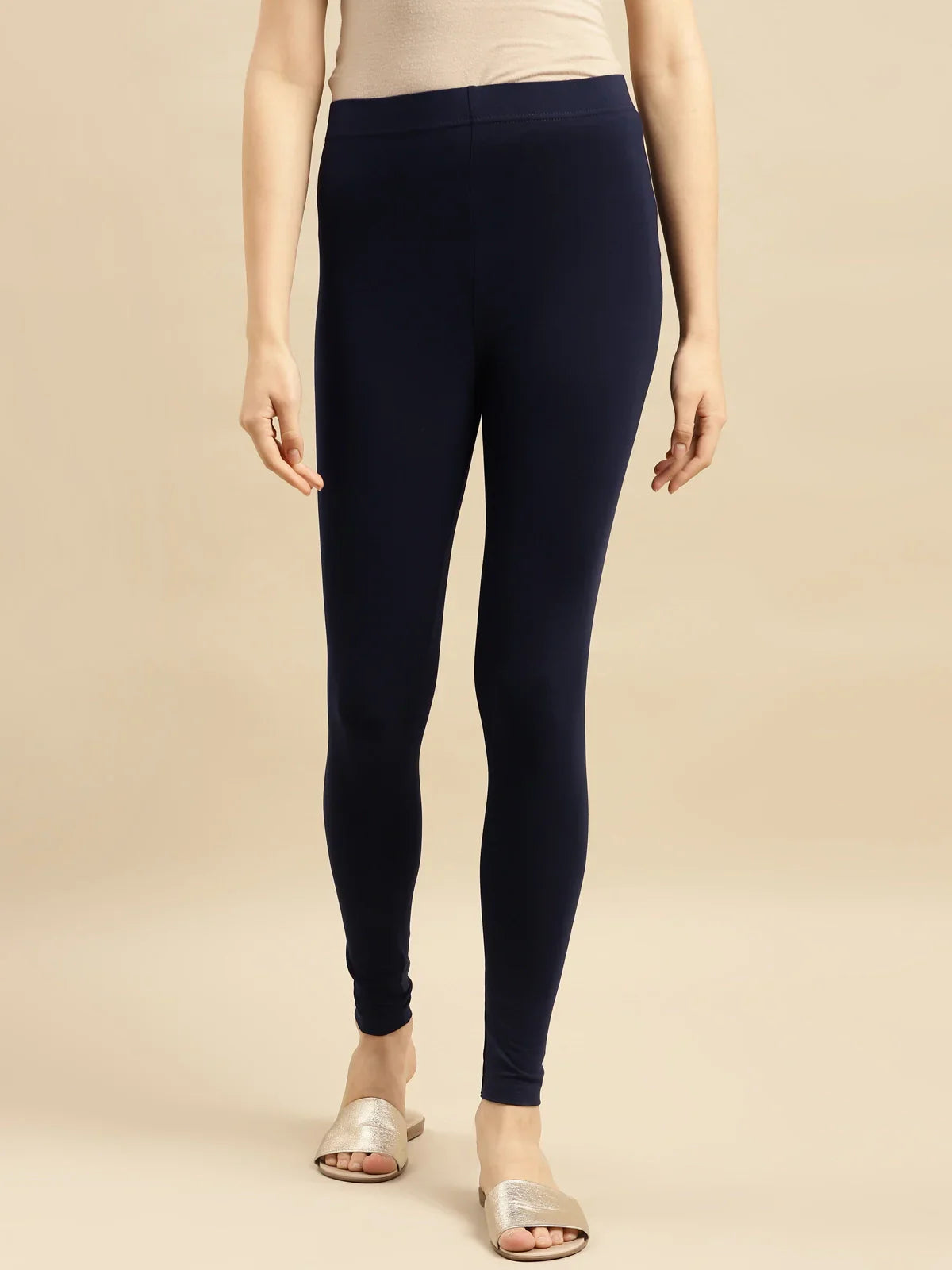 Cotton Solid Ankle Length Churidar Legging