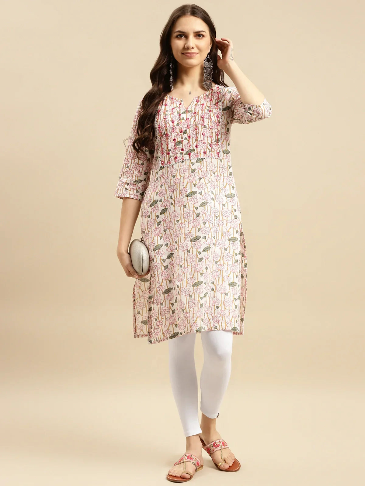 Cotton Solid Ankle Length Legging