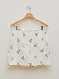 Cotton Flex Printed Mid Waist Skort