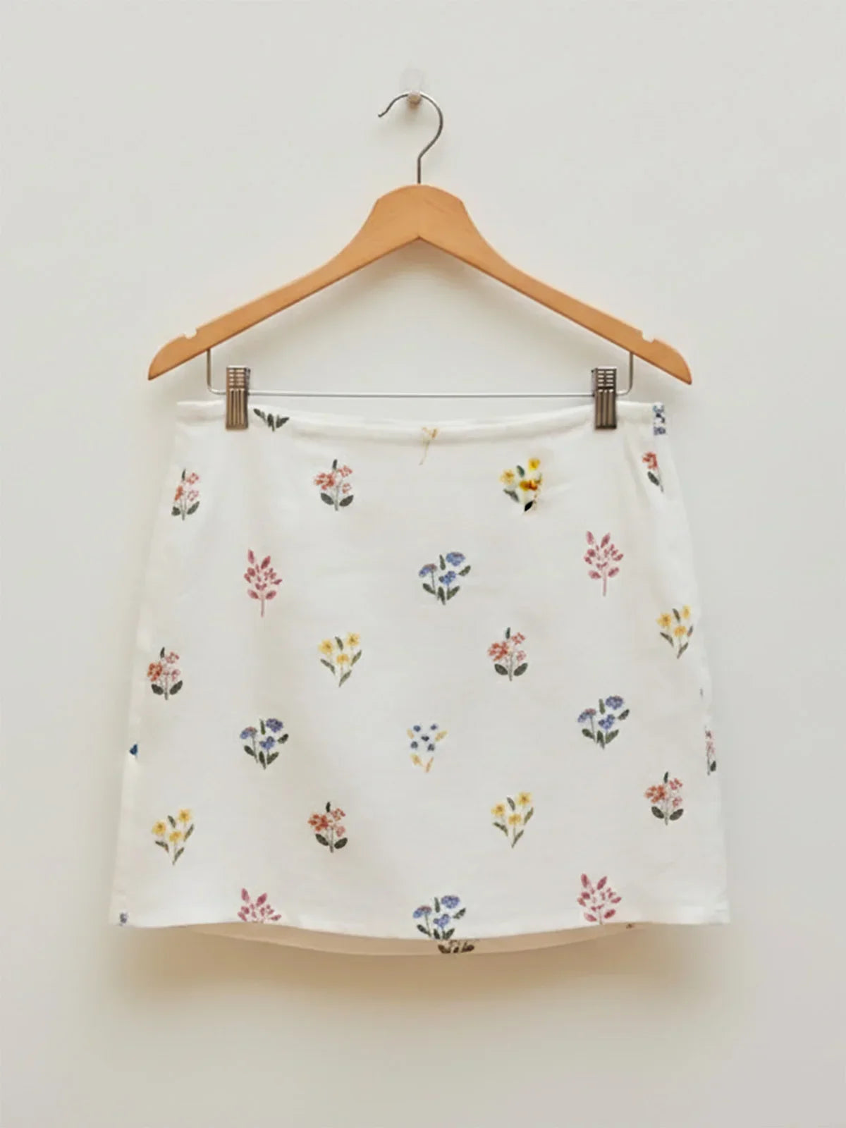 Cotton Flex Printed Mid Waist Skort
