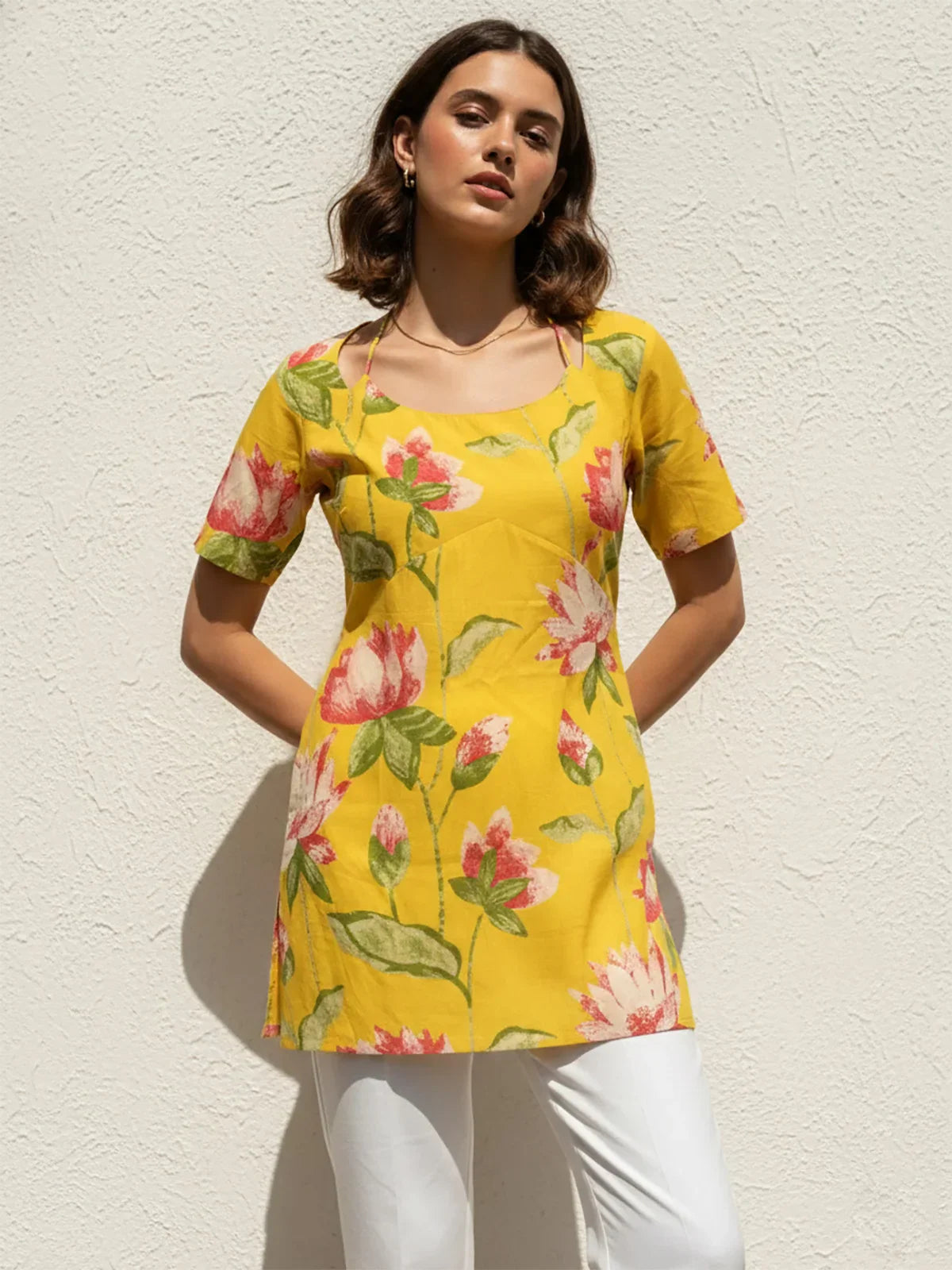 Cotton Cambric Printed Straight Tunic
