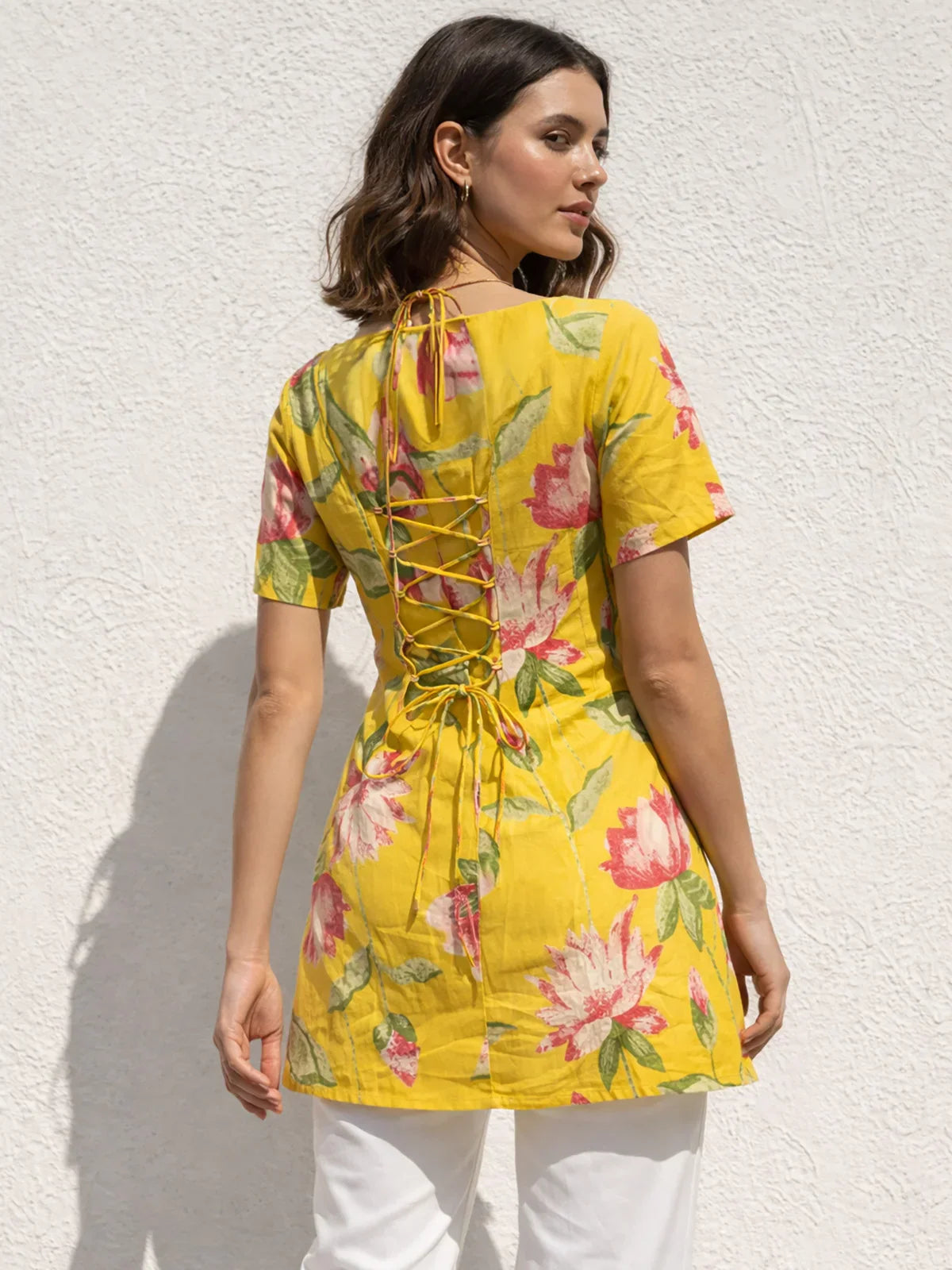 Cotton Cambric Printed Straight Tunic