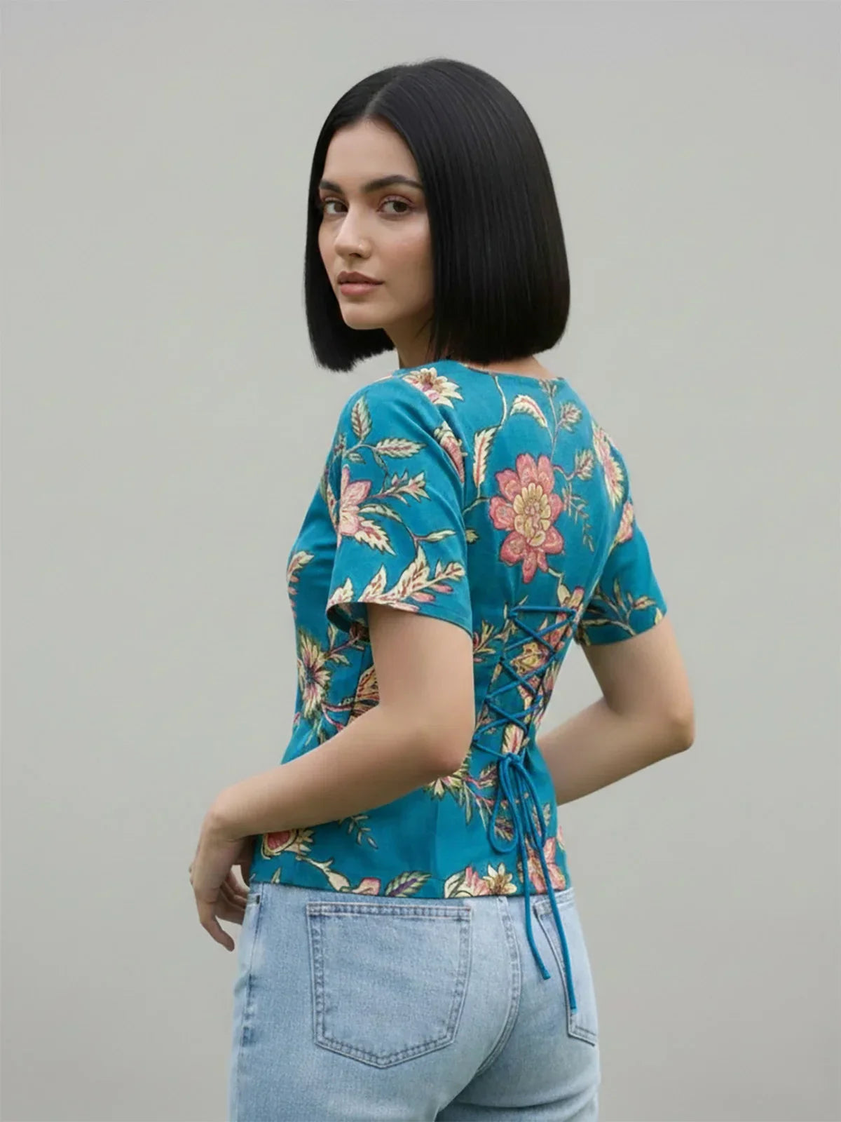 Cotton Cambric Printed Straight Tunic